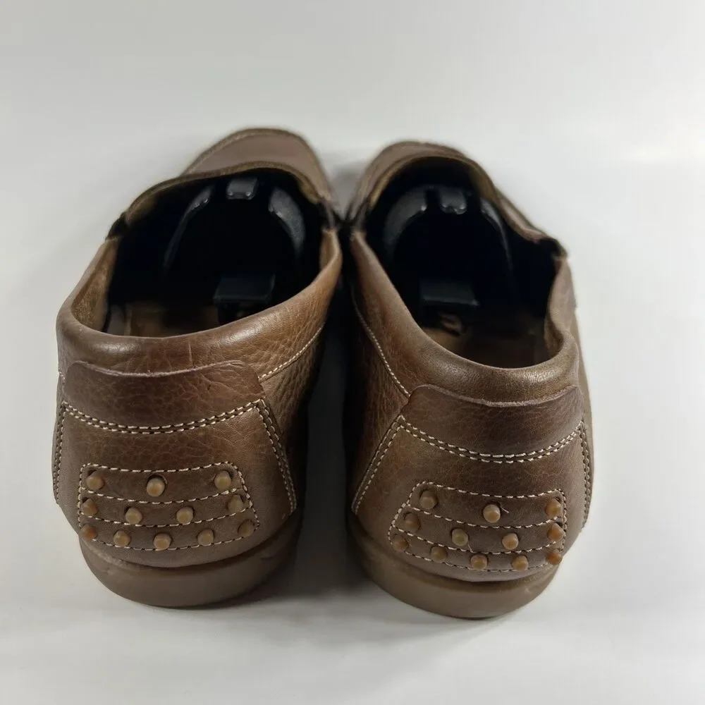 Johnston & Murphy Nichols Venetian Shoes Size 9 M  Tan Sheepskin Driving Loafer